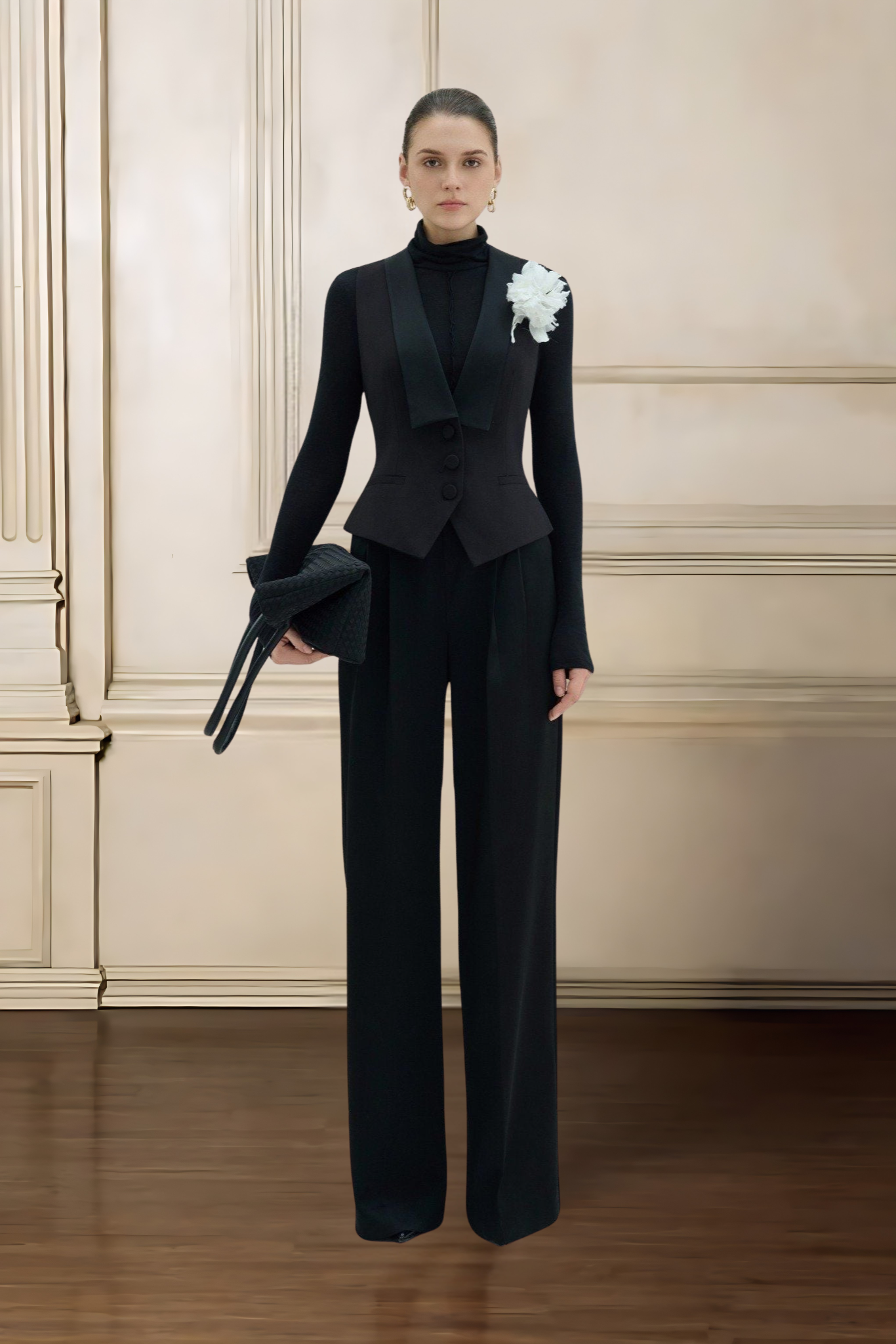 BLACKELLE — IVORA LAPEL VEST