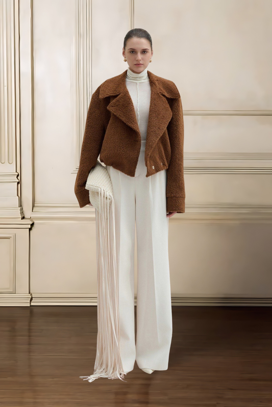 BLACKELLE — AMARA CROPPED ALPACA JACKET